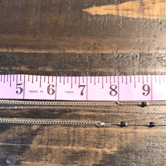 Two Strand Gold Tone Necklace With Clear Quartz Pendulum - Picture 5 of 9